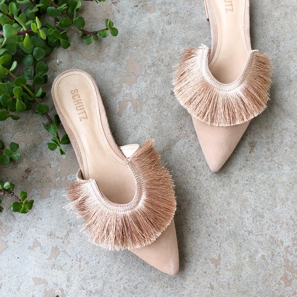 schutz flat mules